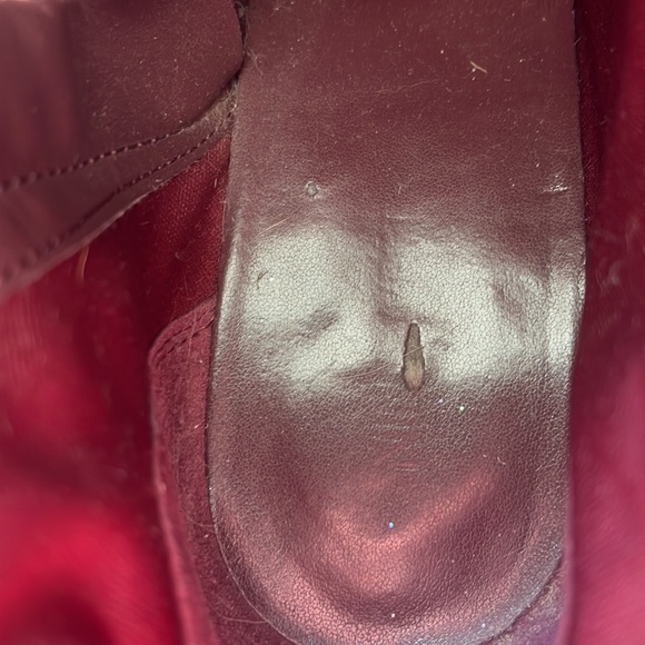 Nine West Burgundy Heeled Boots - Picture 6 of 7